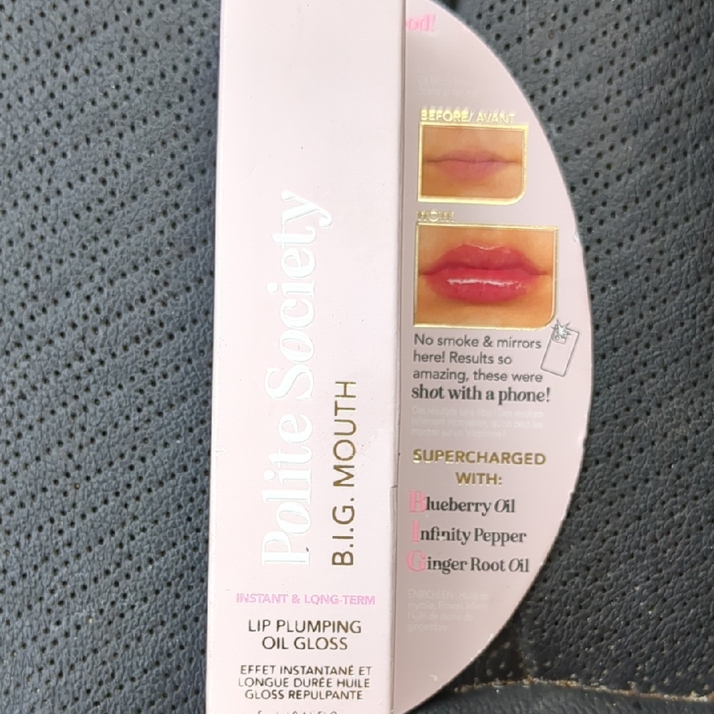 POLITE SOCIETY O.G. High Shine BIG MOUTH LIP PLUMPING OIL GLOSS